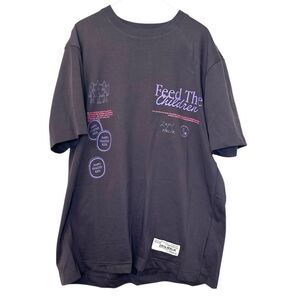 Zayn Malik x Feeding Britain Future Short Sleeve Graphic Black T-Shirt Size XXL